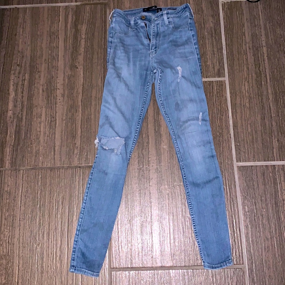 Hollister- High rise jean leggings- 0R